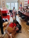 Припрема за градако такмичење прве помоћи, екипа подмладка ОШ “Доситеј Обрадовић” Смедерево